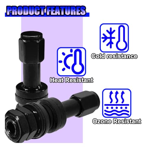 image for UHANBUT TR43E Metal Clamp-in Tire Valve Stems, Tubeless Aluminum Alloy