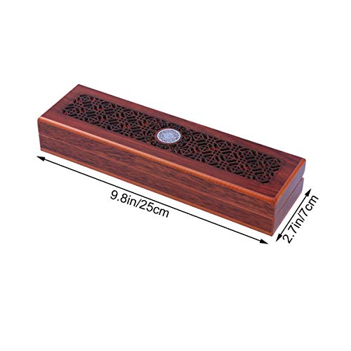 Vosarea Decorative Gift Storage Box Organizer For Jewelry Necklace Bracelet Watch Delicate Wooden Box For Women Girl Men - Rectangular #TOP6