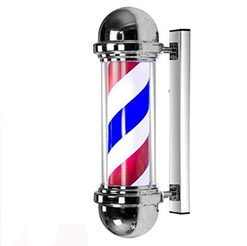 Preisvergleich Produktbild Led Barbers Pole, Rot, Weiß, Blau Stripes Rotating Illuminating, Friseursalon Schönheitssalon Ladenschild Friseursalon-Zeichen-Lichter im Freien wasserdichte Energie sparen Retro Wa