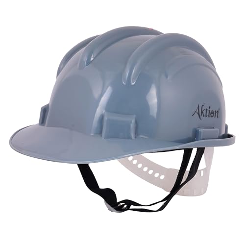 Aktion AK H11_GRY Safety Helmets Nape Type, IS 2925:1984 Color: Grey, Pack of 1