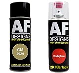 Alex Flittner Designs Bomboletta spray compatibile con GeneralMotors 5924 Amarelo Carman Metallic Smalto trasparente 2K bomboletta spray 400ml