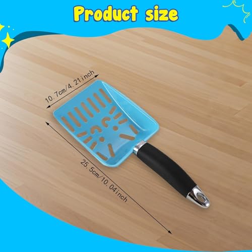 MYCENSE Pá para areia de gato, pá de malha resistente, suprimentos para animais de estimação, cabo e