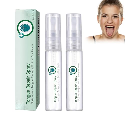Spray De Reparación De Lengua 30ml*2, Glosshield De Reparación De La Lengua, Para Lenguas Blancas Y Boca Seca, El Cuidado De La Salud Bucal, Refresca La Respiración