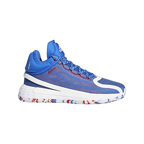 adidas D Rose 11, Baskets de Basket-Ball Mixte Adulte - Multicolore - Bleu (Escarl Ftwbla), 40 2/3 EU EU