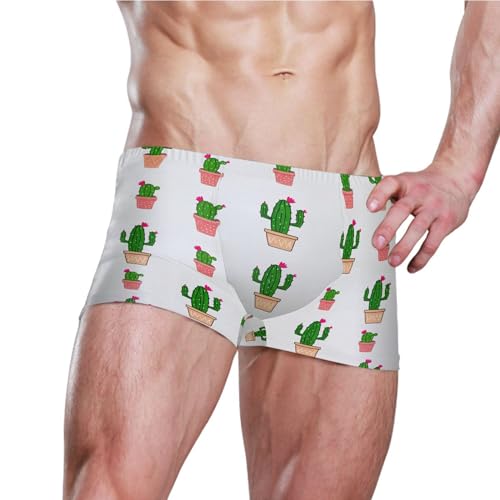 Cactus Mens Swim Trunk Swimwear Bathing Suit Swim Brief Square Leg Board Short S B04048813