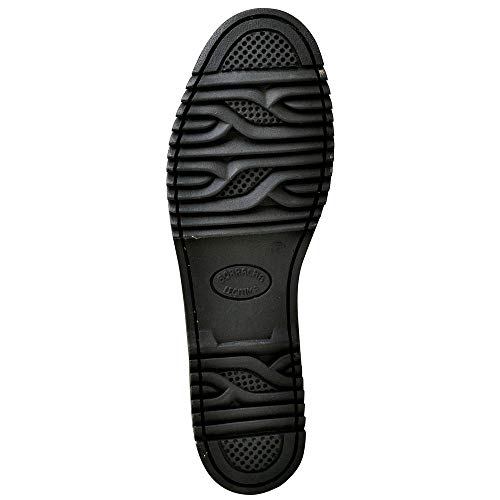 Ki 2 Pares Sapatilha Masculina de Couro Legitimo Mocassim (41, Preto e Café)