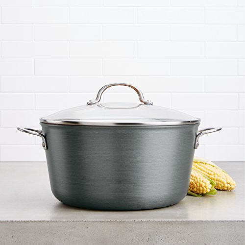 Ayesha Curry Home Collection Hard Anodized Nonstick Stock Pot/Stockpot With Lid, 10 Quart, Charcoal Gray #TOP6