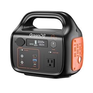 Portable Power Station 300W 299Wh Solar Powered Generator with LED 7 Ports 120V Pure Sine Wave AC Outlet USB-C Camping Power Bank for Outdoors Travel Hunting Home Lithium Battery Backup