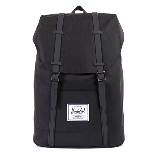 Herschel Retreat Backpack, Black/Black, Classic 19.5L