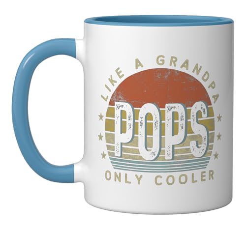 Taza cerámica vintage Azul/Blanca 11 oz miniatura 1