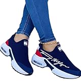 Aocase Freizeit Laufschuhe Damen Running Tennis Turnschuhe Mesh Sportschuhe Fashion Leichtgewichts Atmungsaktiv Sneaker Outdoor Jogging Walkingschuhe 36-43EU,Blau,39EU