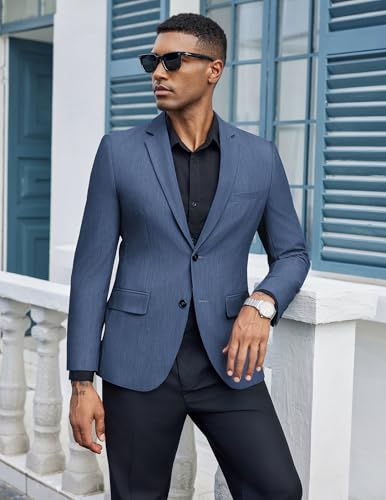 Blazer décontracté pour homme COOFANDY bleu marine en taille S - 7