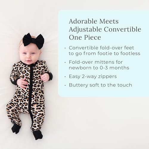 Image of Posh Peanut Girls Convertible Baby Sleepers, Toddlers Footless Pajamas | True To Size Fit With 2-Way Zipper, Convertible Mittens /Footies With Grips, Tagless Gentle Comfort, Easy Care Wash