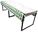 Blue Panda Tropical Leaves Tablecloths - 3 Pack, 54 x 108 in, Green/White Plastic - Baby Shower Tablecloth for Luau Party Decoration & Safari Decoration