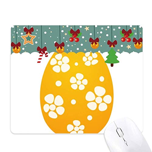 Tapis de souris de jeu jaune pour éviter les glissements sur le bureau à Noël et Pâques