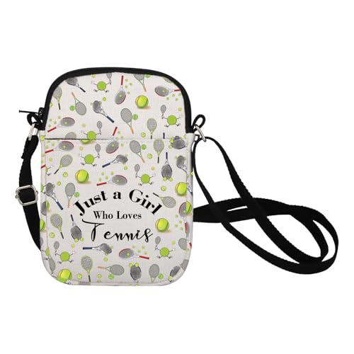 Sac à bandoulière de tennis et pochette de téléphone portable pour fille