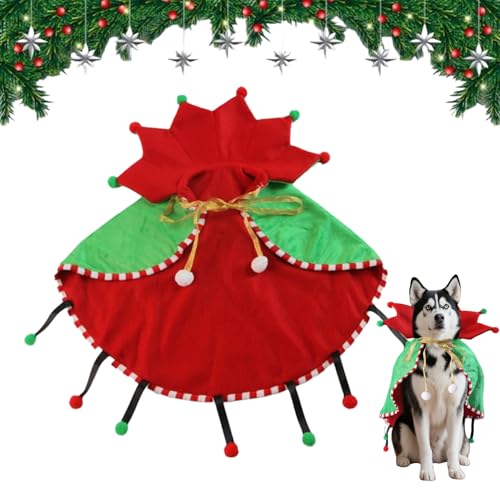 Umhang für Hunde, Weihnachtsbaum-Kostüm für Katzen, Umhang für Haustiere, für Winterpartys, Geburtstage, Cosplay, für Welpen und Welpen