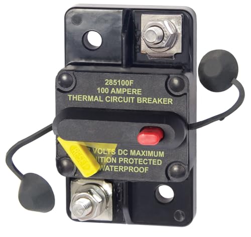 Blue Sea 7187 285 Series Thermal Circuit Breaker, 48V DC, 100A