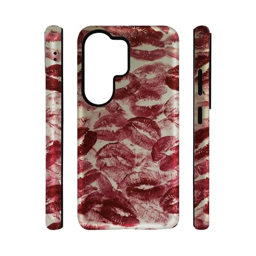 qizjio Lips Phone Case – Kiss Lipgloss Aesthetic Design, Shockproof Cover for Samsung Galaxy S26 Ultra