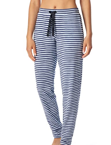 Schiesser Damen Schlafhose lang mit Bündchen Modal - Mix + Relax
