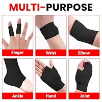 NUITPY 8 Pack Athletic Tape, Black Sports Tape — image 4