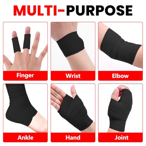NUITPY 8 Pack Athletic Tape, Black Sports Tape β image 4