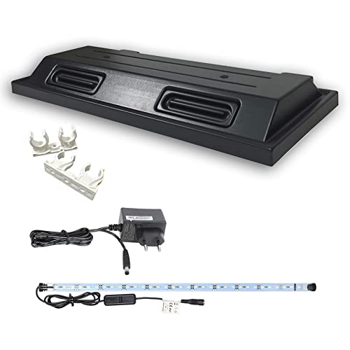 ZooPaul Aquarium Terrarium Abdeckung Verschiedene Größen Pflanzenlicht Lampe Beleuchtung Deckel LED (80x35 1x LED)