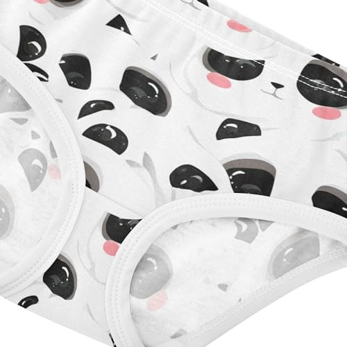 Cute Cartoon Panda Black White Toddler Underwear Floral 2t Cotton Panties Little Girl Bright Kids Undies Briefs4