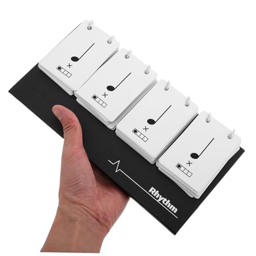 TOYZFRIENDY Rhythmus-Taschenkarte Musik Notizkarten FüR AnfäNger Musikunterricht Trainingskarten Portable Musikrhythmus ÜBungskarte FüR SchüLer Und Lehrer