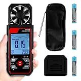 Digital Anemometer Windmesser, Windmessgerät Hand mit LCD-Bildschirm, Messbereich 0,06-30 m/s, Windgeschwindigkeitsmesser für Sailing Surfing Windsurfing Kite Drone Flying