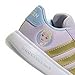 adidas Unisex-Baby Disney Frozen Elsa Grand Court 3.0 in, Ice Lavender/Gold Metallic/Glow Blue, 5.5