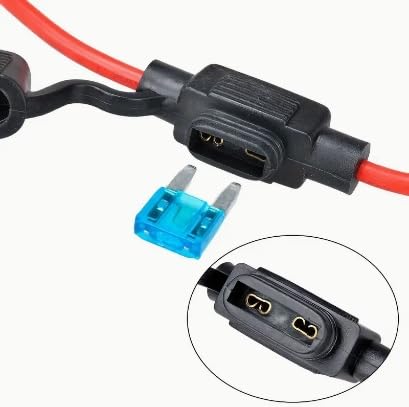 Fuse Holder 16 AWG APM/ATM MINI Blade Inline Fuse Holders (50 Pack, 16 Gauge)
