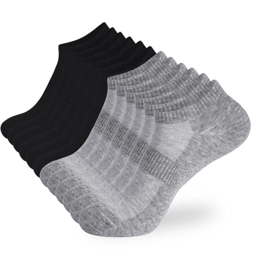 Image of ATBITER 12 Pairs Ankle Socks Women and Men Low Cut No Show Athletic Running Short Socks