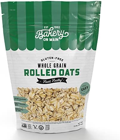 Bakery On Main Rolled Oats - Gluten Free, Non-GMO Project Verified, Kosher, Resealable Bag, 7.5lb (Pack of 2)