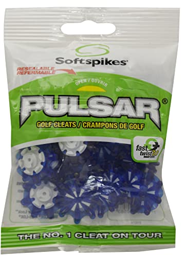 Softspikes Golf Spikes Fast Twist 3.0 Softspikes Pulsar Golf Cleats, Blue, Clamshell Us #TOP5