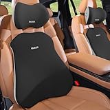 【2025新登場】車 腰クッション ランバーサポート ヘッドレスト 頚椎サポート10000回の圧縮テスト疲労対策メ モリーコットン 内部のメモリーフォームで 低反発 人間工学 腰枕 腰サポート通気性 取り付け簡単 洗濯可能 長時間運転 車用品 オフィスチェア用品 (腰クッション・ヘッドレストセット)