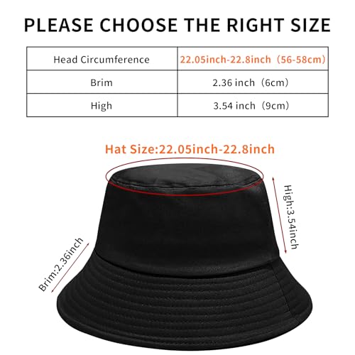 Image of PFFY Bucket Hat for Women Men Cotton Summer Sun Beach Fishing Cap