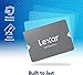 Lexar 512GB NS100 SSD 2.5 Inch SATA III Internal Solid State Drive, Up to 550MB/s Read, Gray (LNS100-512RBNA)