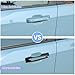 Aunginsy Exterior Door Handle Trim Cover Compatible with Ford Maverick 2022-2025 Ford Bronco Sport 2021-2025 Car Outside Door Handles Cover Scratches Protector Decorative Sticker ABS Accessories