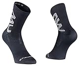 Northwave Extremeair Mid Calcetines, Gris, Negro, Medium para Hombre