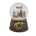 Flying Santa 100MM Musical Holiday Glitterdome Plays Tune "JOLLY OLD ST NICHOLAS"