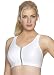 Glamorise Women's Plus-Size High Impact Magiclift Zipper Sport Bra, White, 44D