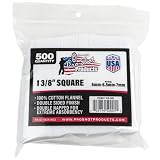Gun Cleaning Patches - 500 Count - 1 3/8 Inch - Square