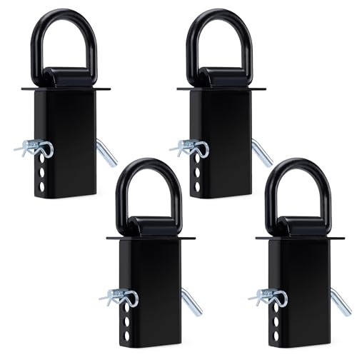 Lonffery Stake Pocket D Rings, 4PCS 18000lbs Heavy Duty Stake Pocket Tie Down for Utility Trailers and Flatbed Cargo Trucks by Lonffery - Used condition - US$33.70