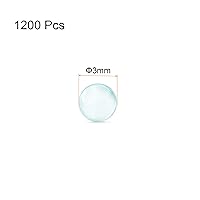 Vista 2 de HARFINGTON 1200 cuentas de vidrio para hervir bolas de vidrio de 0.118 pulgadas de soda y lima, para mezclar botellas, transparente