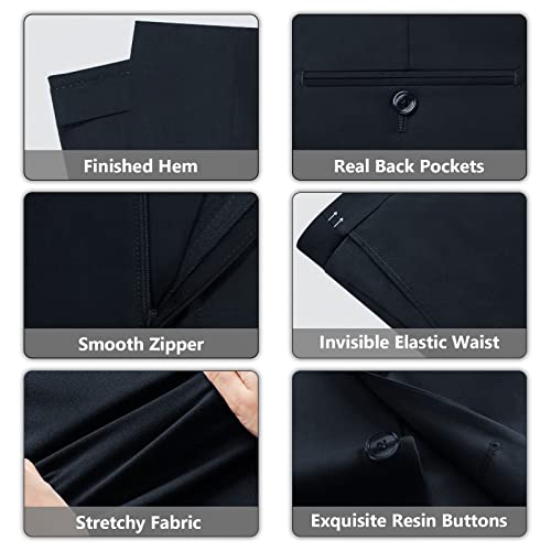 Lupurty Men's Suits Slim Fit, 3 Piece Suits For Men, 2 Buttons Solid Jacket Vest Pants, Men Suits Tuxedo Set, Dark Navy 4Xl #TOP4