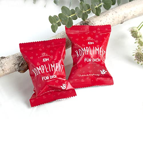 25er Box Glückskekse Ein Kompliment für Dich Kekse zu Weihnachten Füllung Adventskalender Glückskekse Nikolaus | Fortune Cookies zum Geburtstag | frisch gebacken, vegan & made in Germany