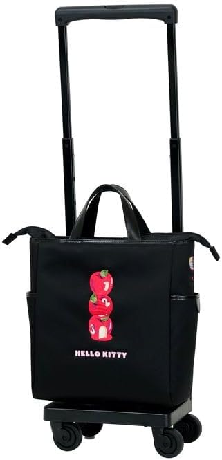 スワニー] キャリーバッグ D-656 Hello Kitty 50th 刺繍 M18 リンゴ T2