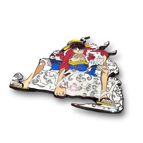 Image of One Piece pin Jolly roger enamel one piece gift anime pin gear2 hard enamel anime merch anime badge collectible brooch gift (GEAR2)