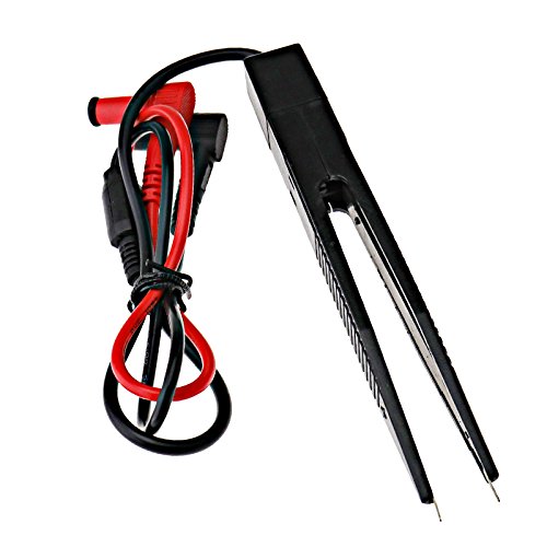 Image of SMD Testing Tweezers Probe Test Pen Inductor Components Tweezers Clip Measure Compatible with Multimeter Tester